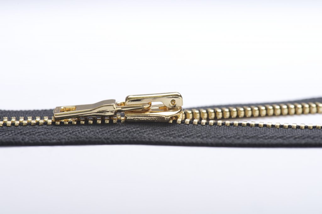 Designer Mini Zipper Pull Signature Zipper Gold Set