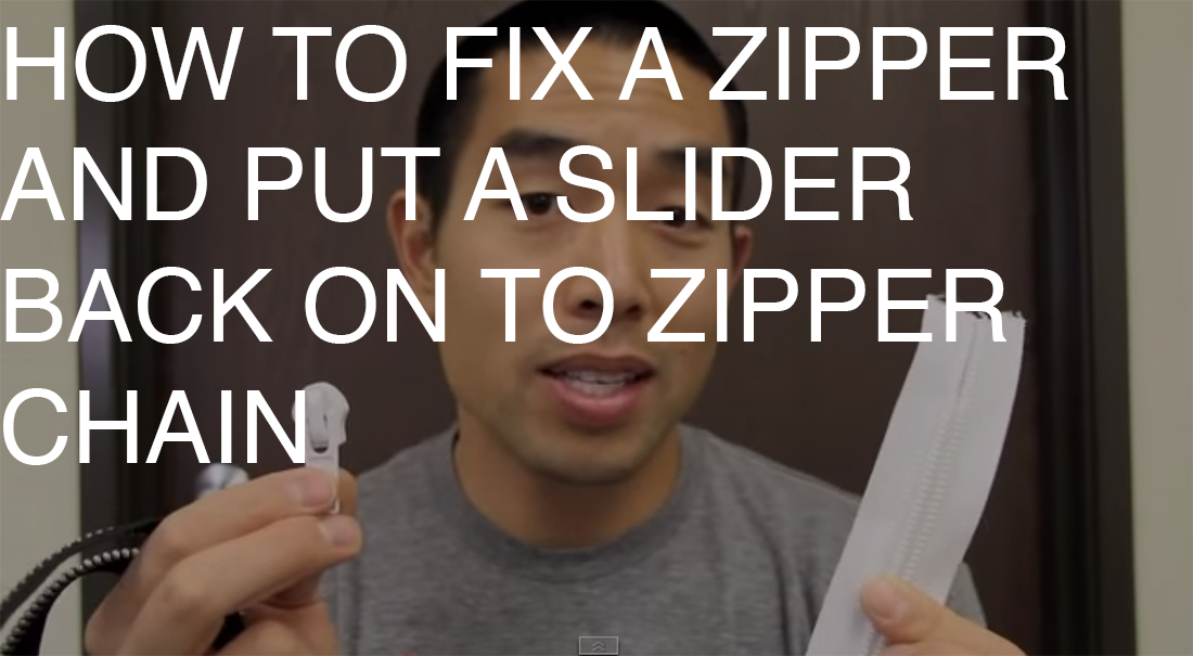 How to Fix a zipper that won't stay up