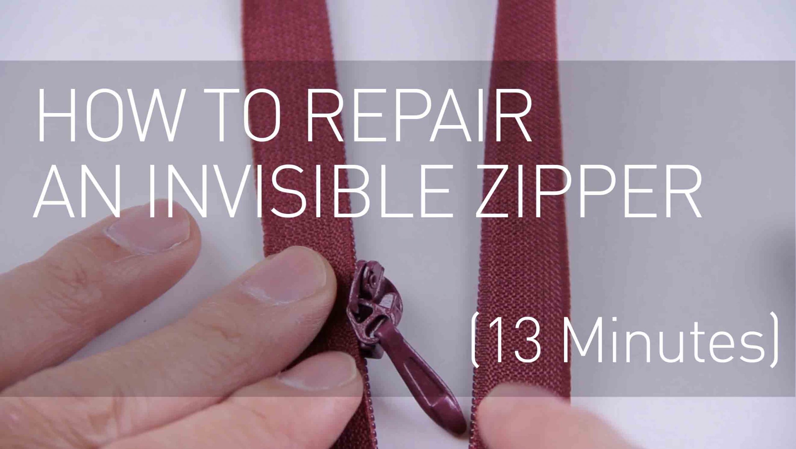 How to Fix a zipper that won't stay up