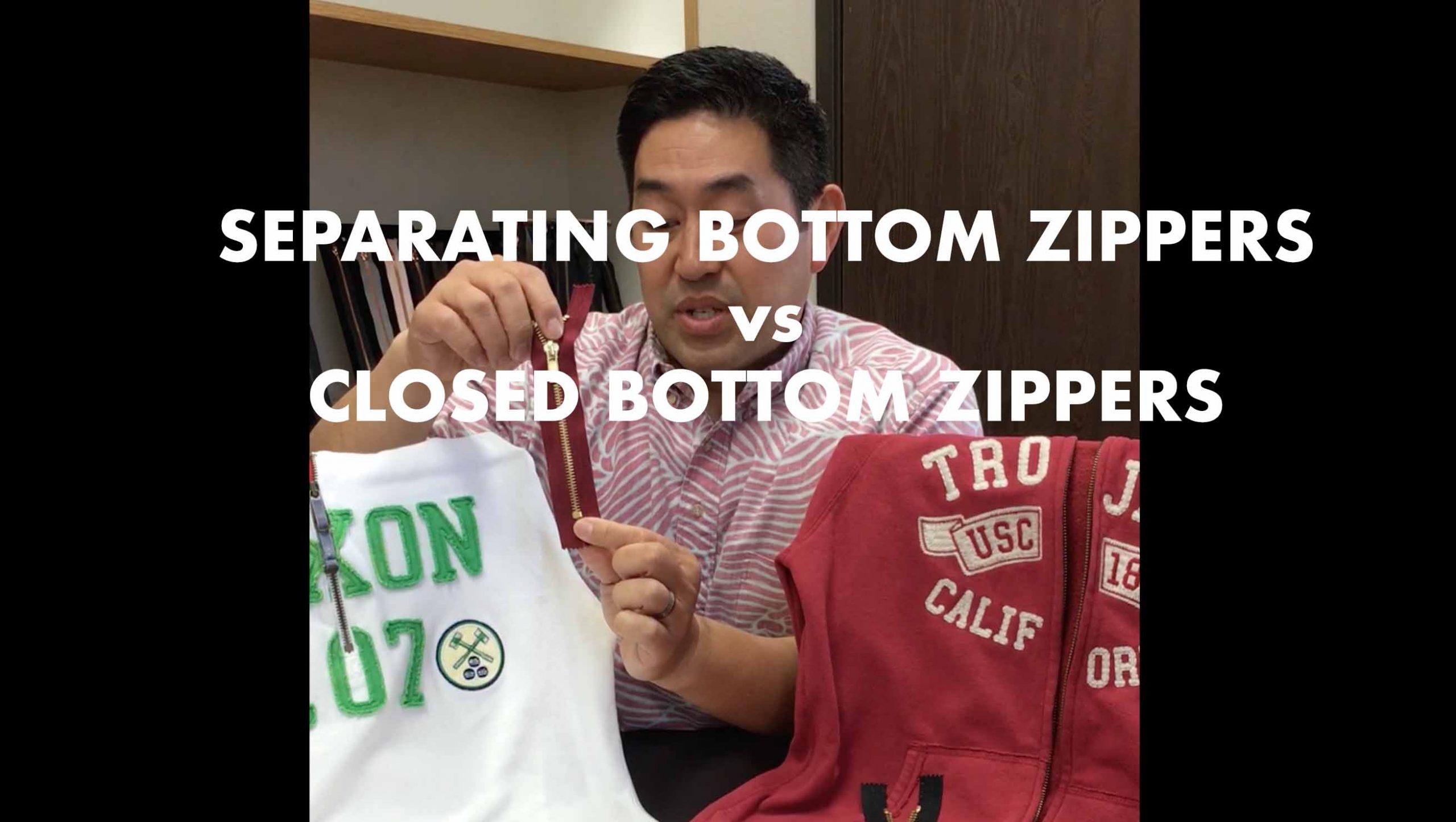 Separating Vs Closed Bottom Zippers