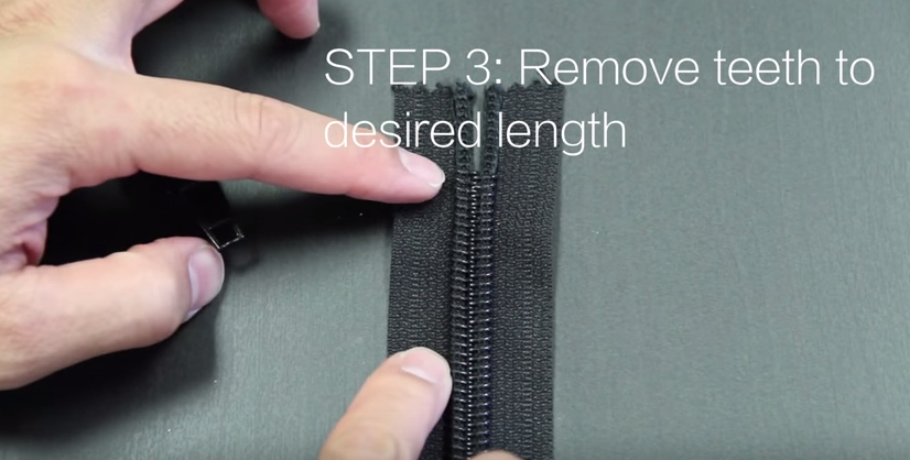 How to remove top stops from your zipper 